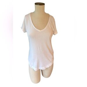 NWT Splendid Supima Cotton Crisp White Longline T-Shirt Sz XS